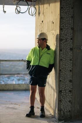 High Vis Fleece Zip Jumper