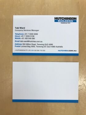 White Plain Business Card