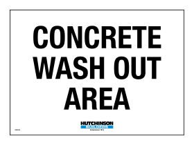 Concrete Wash Out Area