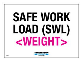 Safe Work Load (SWL)