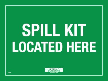 Spill Kit Located Here