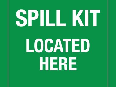 Spill Kit Located Here