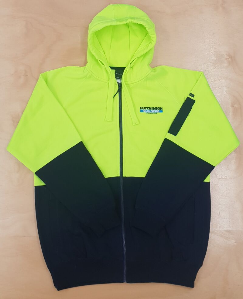 High Vis Fleece Zip Hoodie