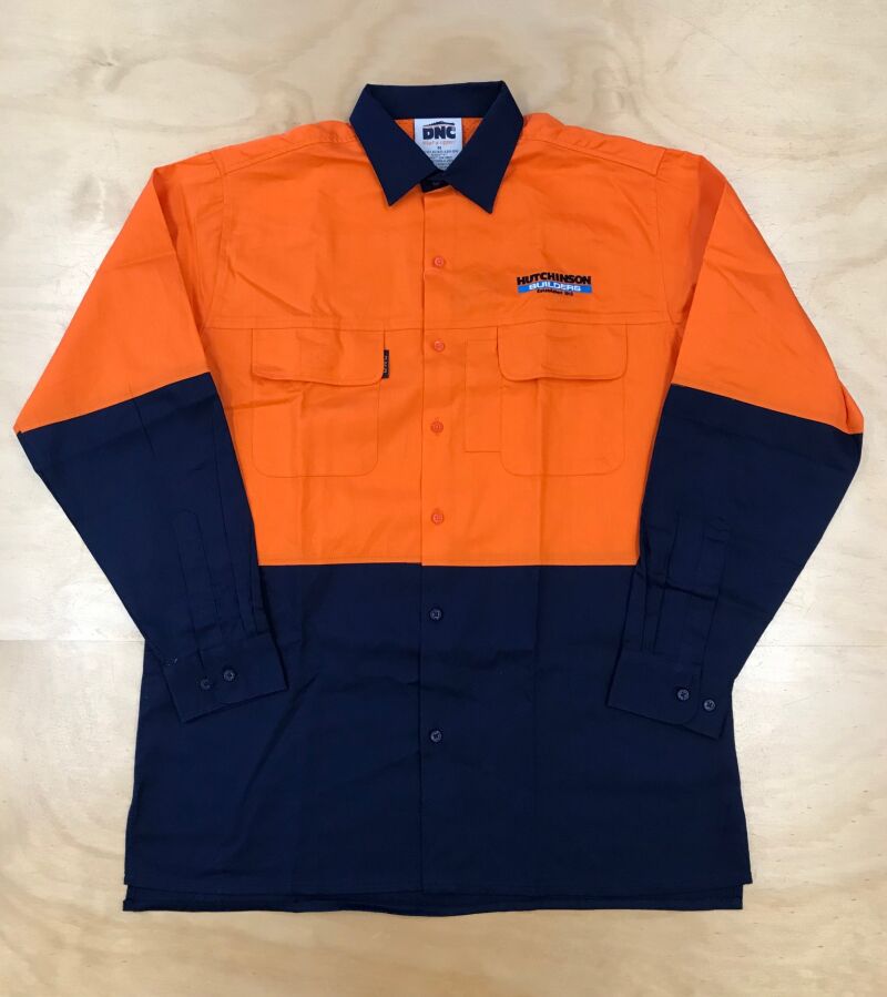 High Vis Cotton Drill Long Sleeve