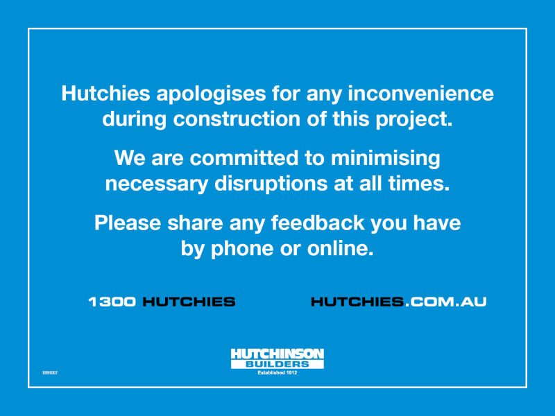 Construction Inconvenience Apology