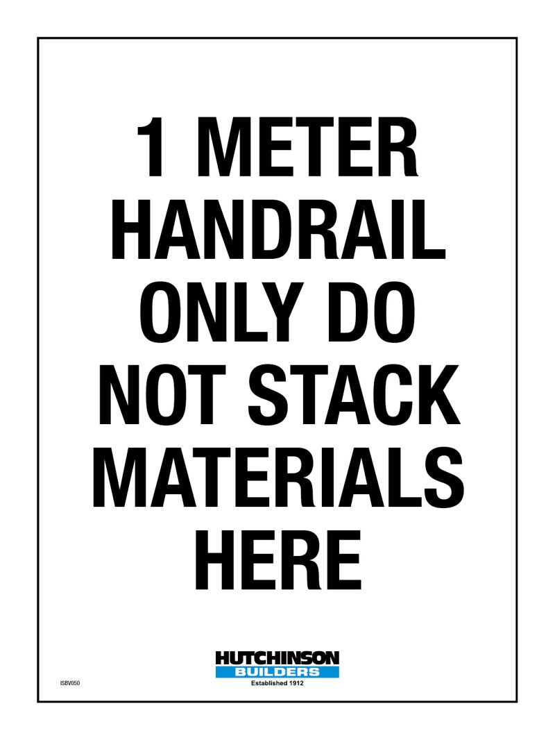 Do Not Stack Materials Here