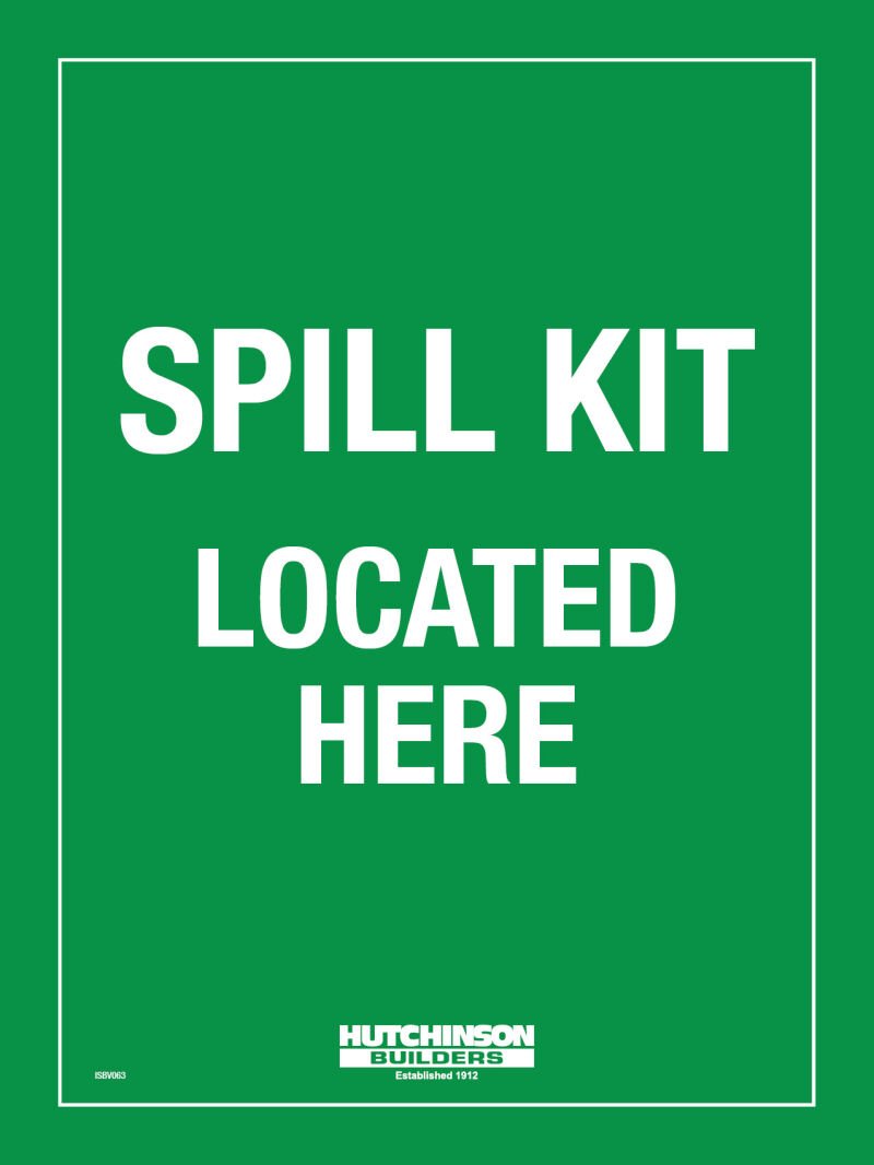 Spill Kit Located Here