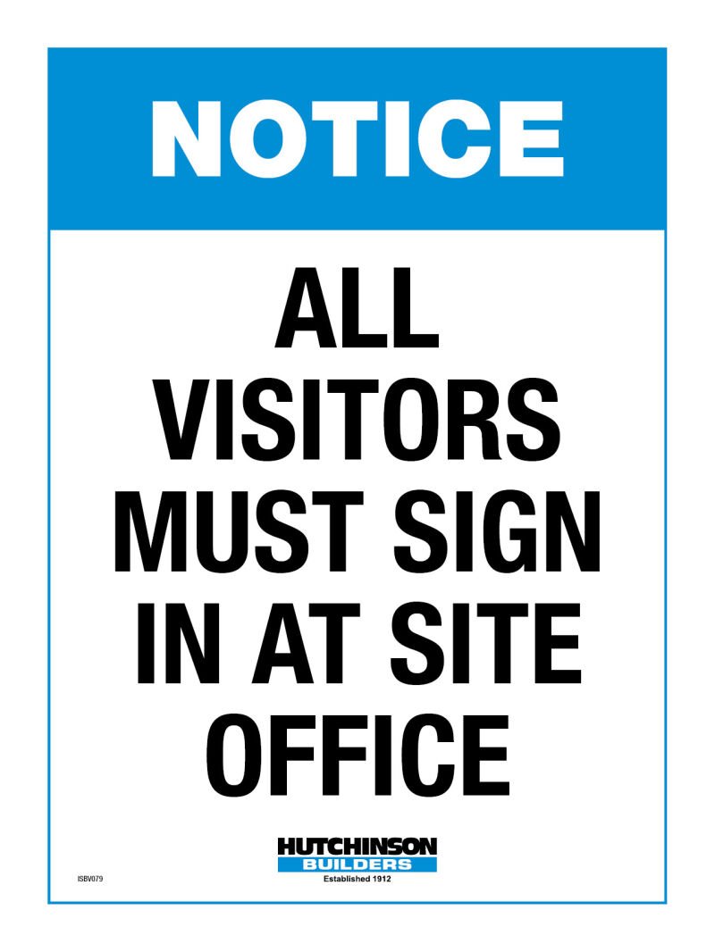 Sign In at Site Office