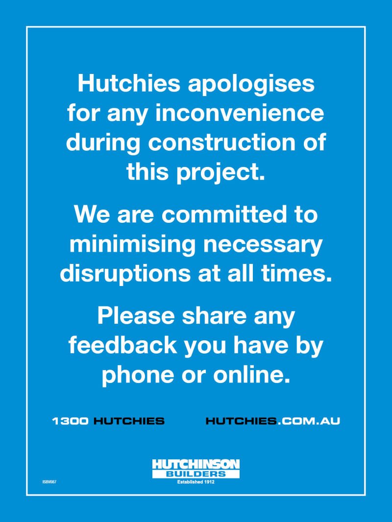 Construction Inconvenience Apology